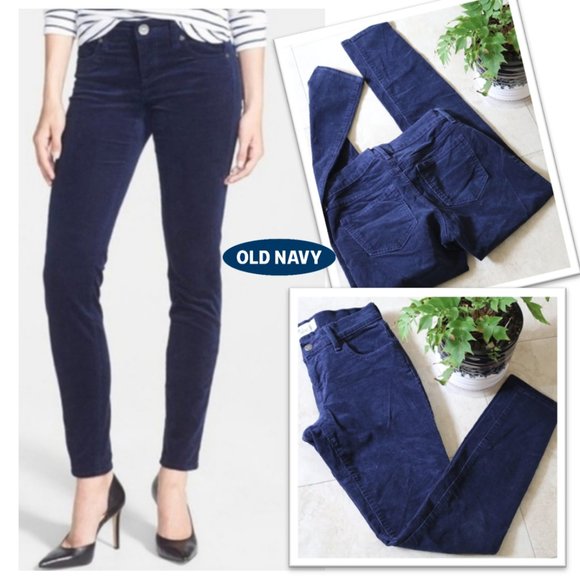 OLD NAVY  Rockstar Super Skinny Corduroy Pants – Navy, Size 4 - Picture 16 of 16